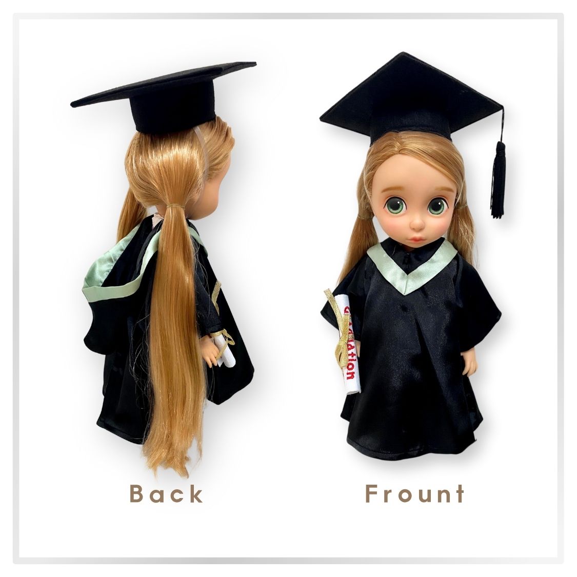 Graduation Plush Costume (16” Doll)