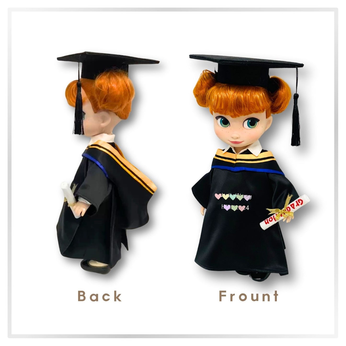 Graduation Plush Costume (16” Doll)